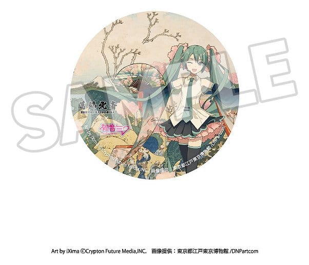 Katsushika Hokusai x Hatsune Miku Ansteck-Buttons 6 cm Blind Box Sortiment (8)