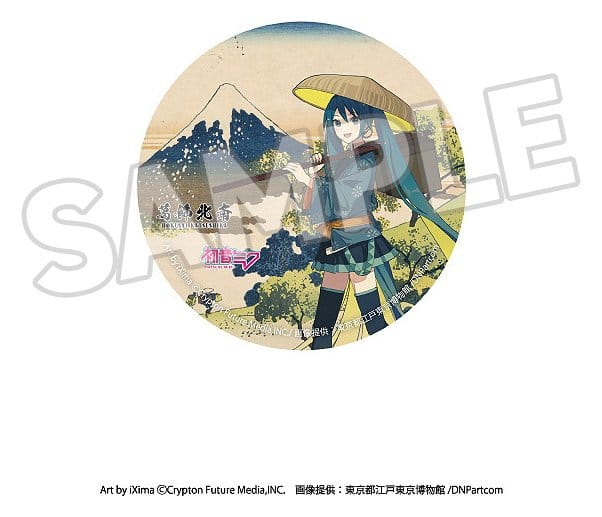 Katsushika Hokusai x Hatsune Miku Ansteck-Buttons 6 cm Blind Box Sortiment (8)