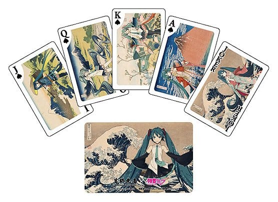 Katsushika Hokusai x Hatsune Miku Spielkarten