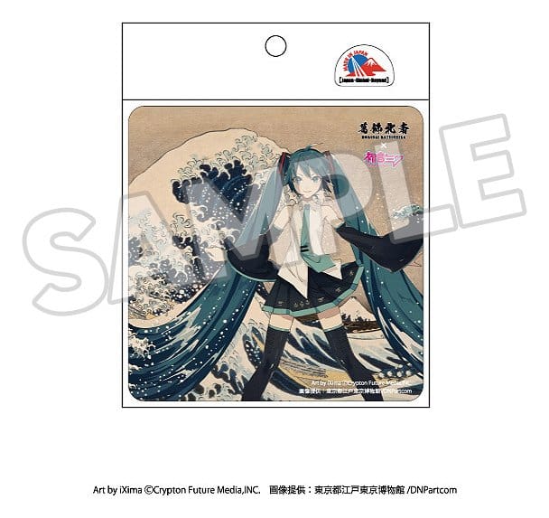 Katsushika Hokusai x Hatsune Miku Auto Magnet Thirty-six Views of Mount Fuji/The Great Wave off Kanagawa