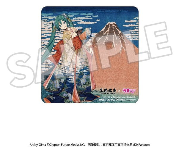 Katsushika Hokusai x Hatsune Miku Auto Magnet Thirty-six Views of Mount Fuji Fine Wind, Clear Morning