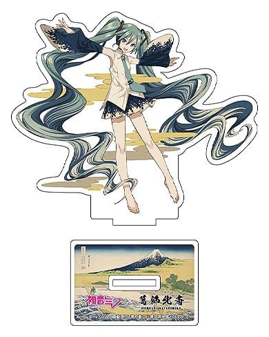 Hatsune Miku x Katsushika Hokusai iXima Die-Cut Acrylaufsteller The Great Wave off Kanagawa 10 cm (5)