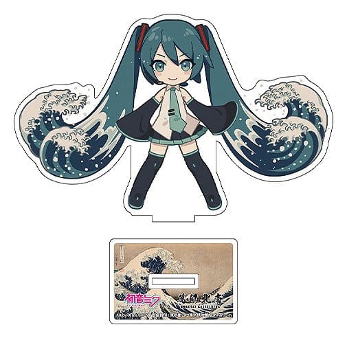 Hatsune Miku x Katsushika Hokusai iXima Die-Cut Acrylaufsteller The Great Wave off Kanagawa 10 cm (5)