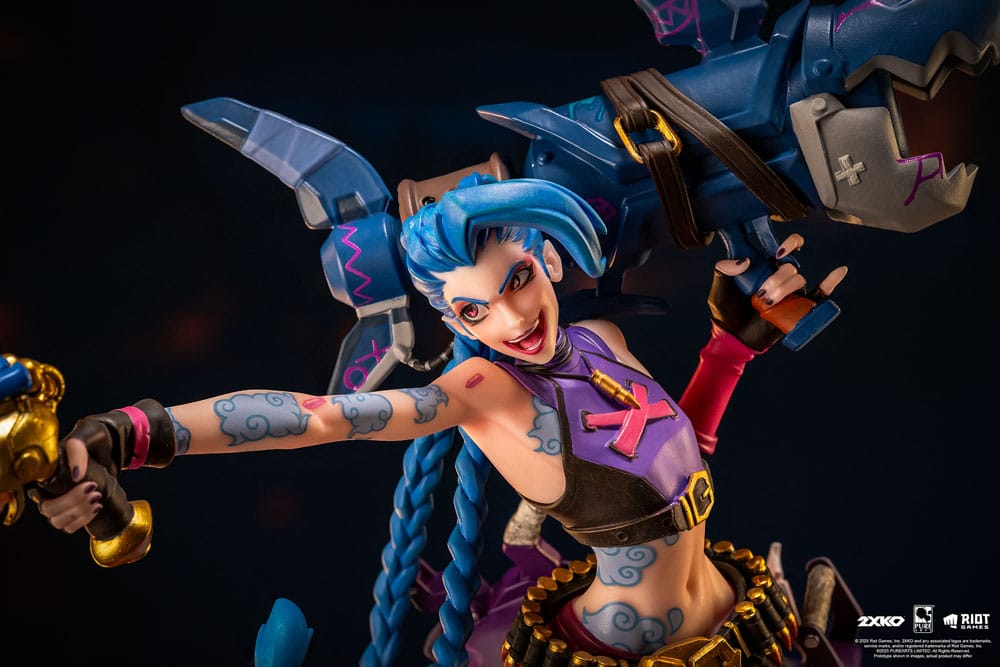 League of Legends Statue 1/10 2XKO Jinx & Warwick Diorama 37 cm
