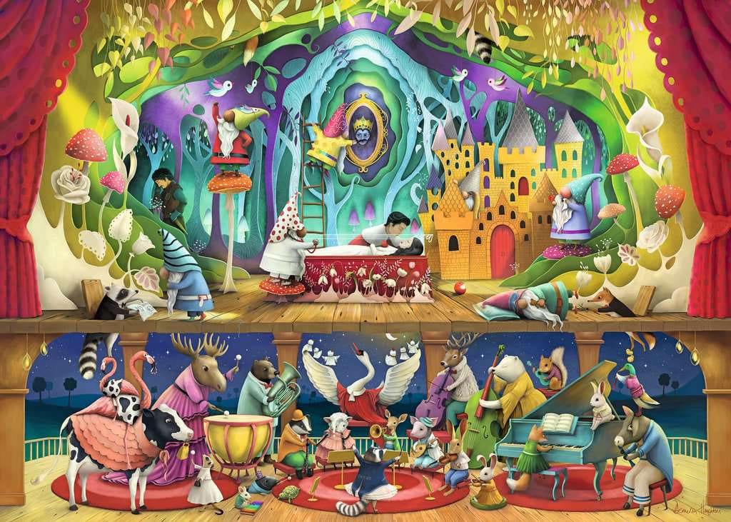 Schneewittchen und die sieben Zwerge Puzzle (1000 Teile)