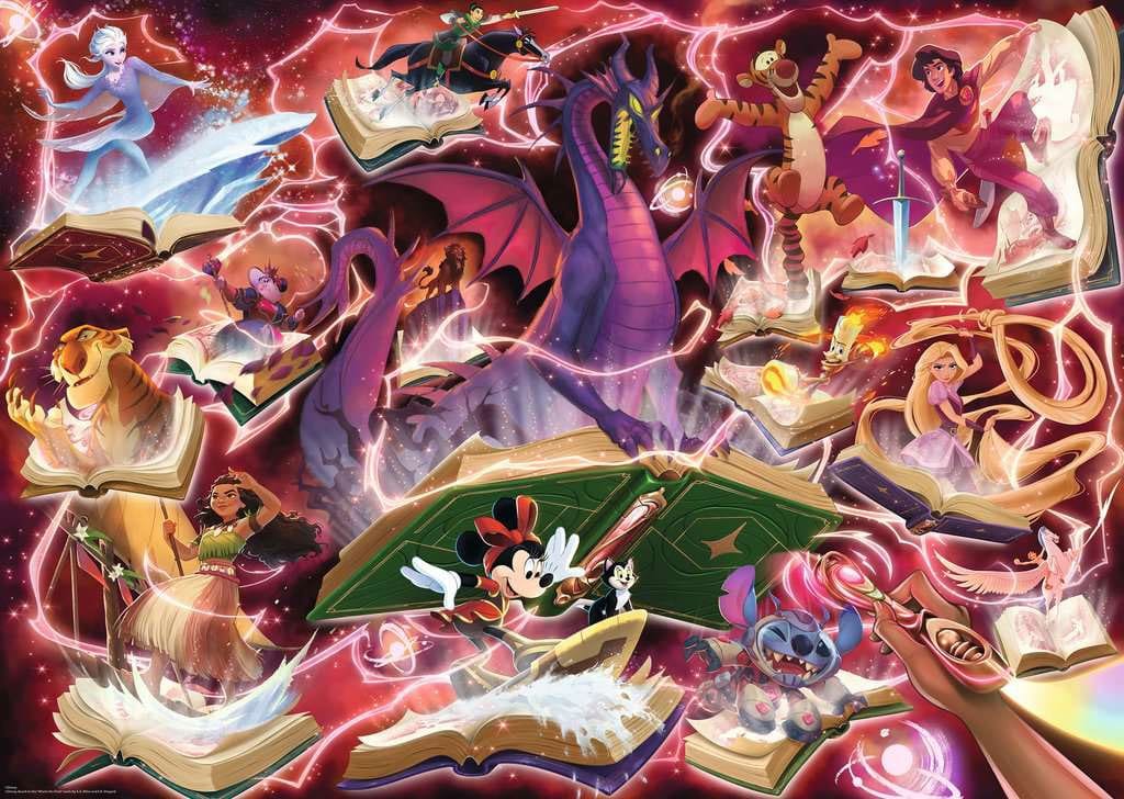 Disney Lorcana Puzzle Glimmers of the Realm: Ruby (1000 Teile)