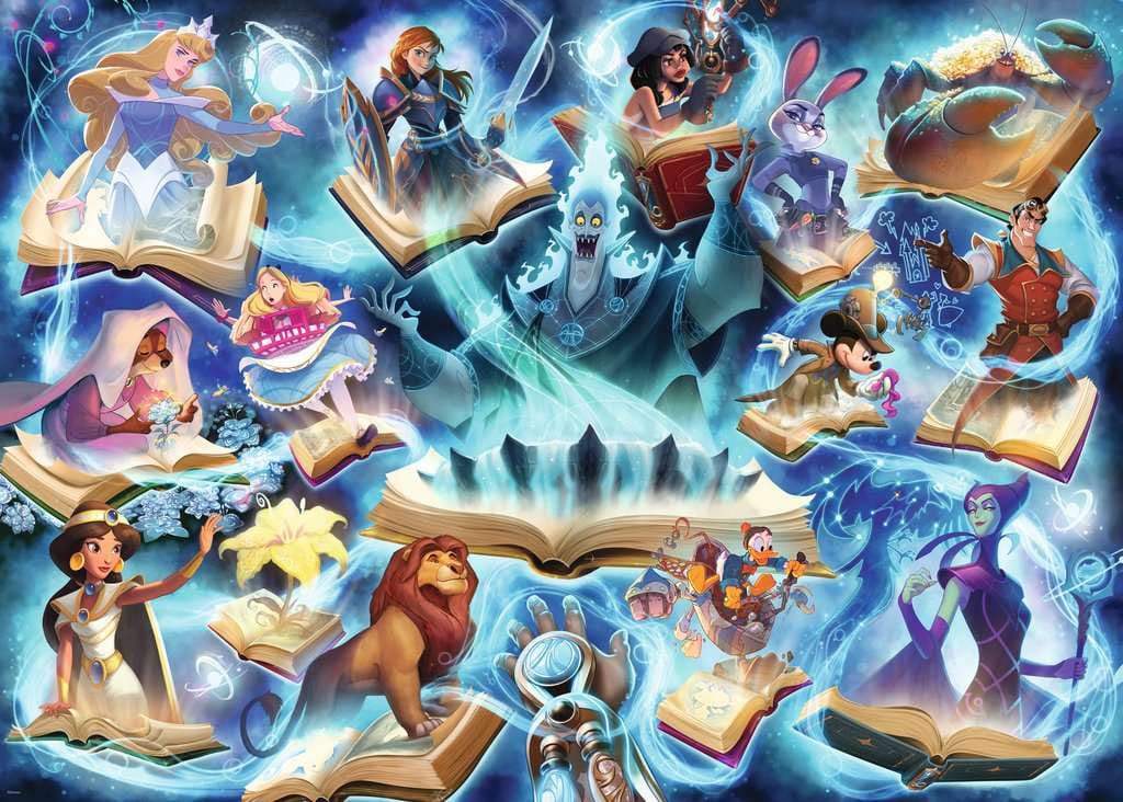 Disney Lorcana Puzzle Glimmers of the Realm: Sapphire (1000 Teile)