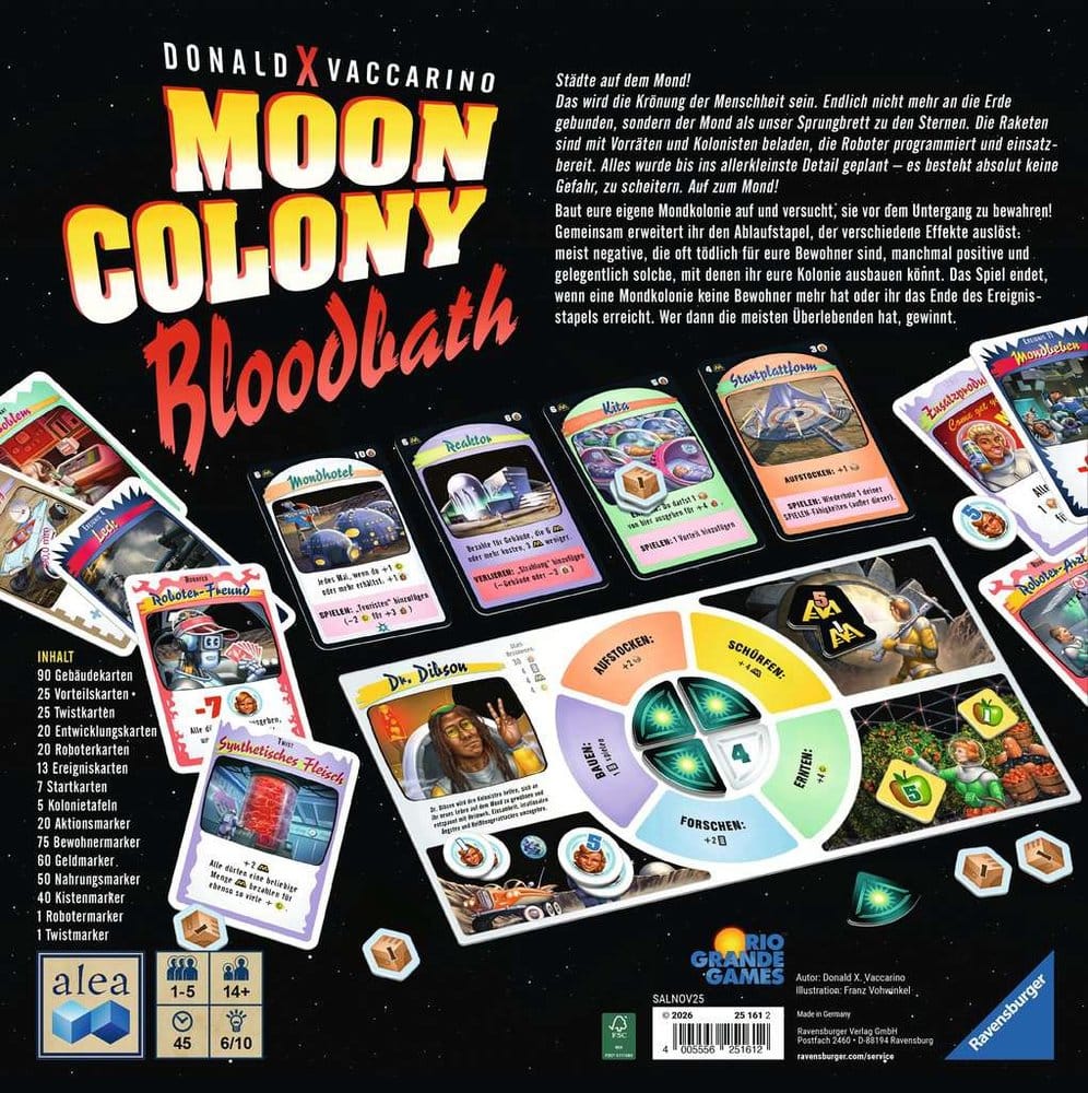 Moon Colony Bloodbath Brettspiel *Deutsche Version*