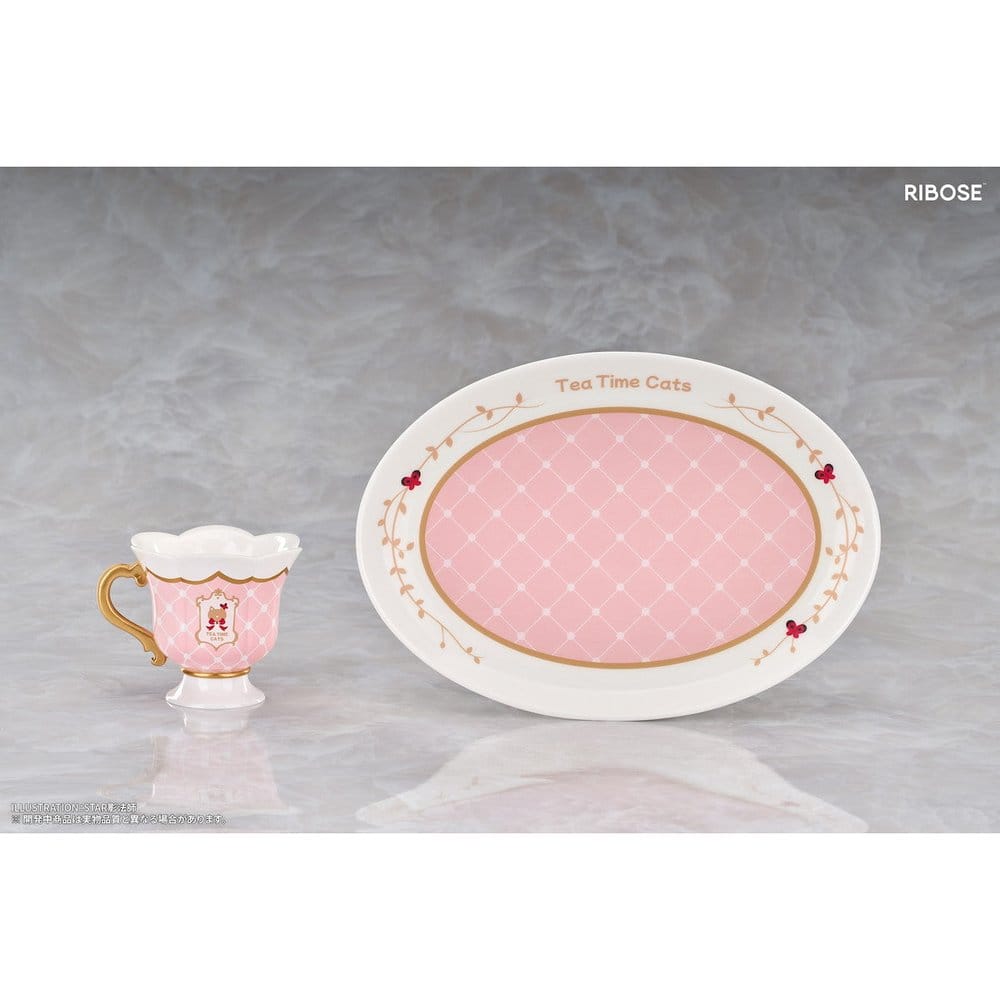 Original Character DLC Series PVC Figur Tea Time Cats Orange Cat 10 cm
