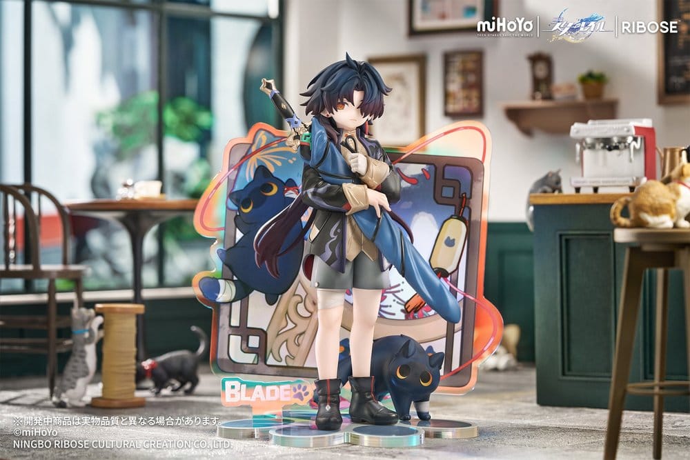 Honkai: Star Rail Rise Up+ Chibi Cat Series Chibi Figur Blade Ver. 19 cm