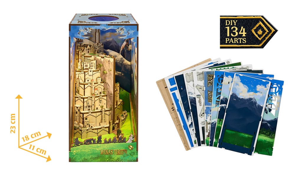 Der Herr der Ringe Tiny Adventures Book Nook Mini-Diorama Minas Tirith 23 cm