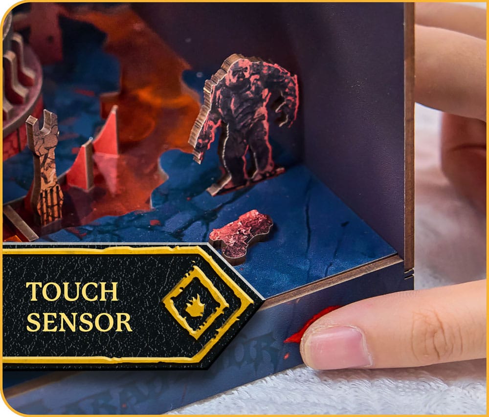 Der Herr der Ringe Tiny Adventures Book Nook Mini-Diorama Barad-Dûr 23 cm