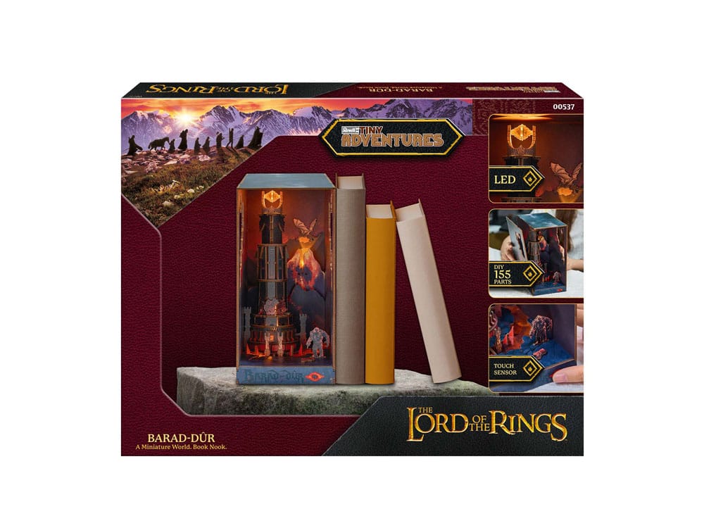 Der Herr der Ringe Tiny Adventures Book Nook Mini-Diorama Barad-Dûr 23 cm