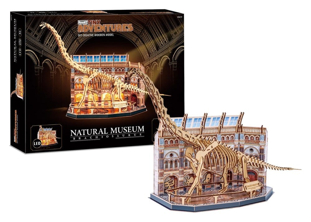 Revell Tiny Adventures Natural Museum 3D-Holzpuzzle Brachiosaurus Skeleton 58 cm