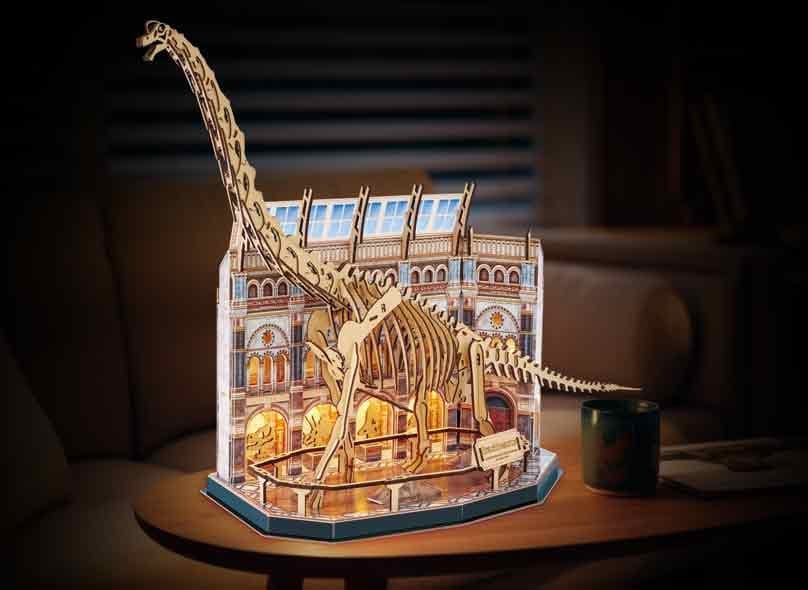 Revell Tiny Adventures Natural Museum 3D-Holzpuzzle Brachiosaurus Skeleton 58 cm