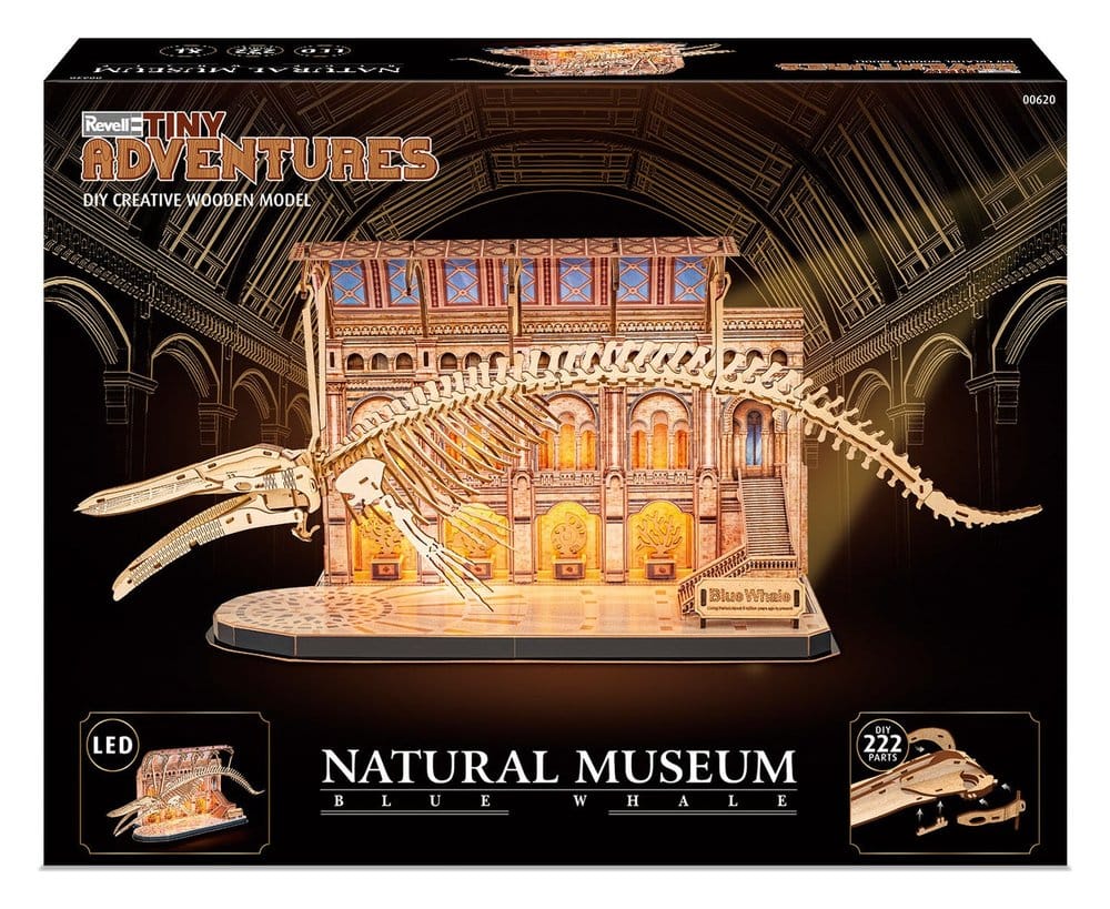 Revell Tiny Adventures Natural Museum 3D-Holzpuzzle Blue Whale 61 cm