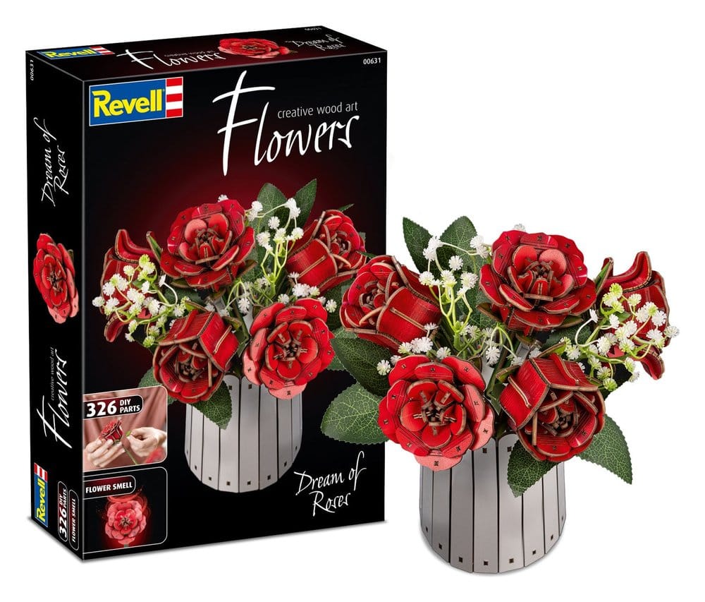 Revell Flowers Holzblumen Dream of Roses 22 cm