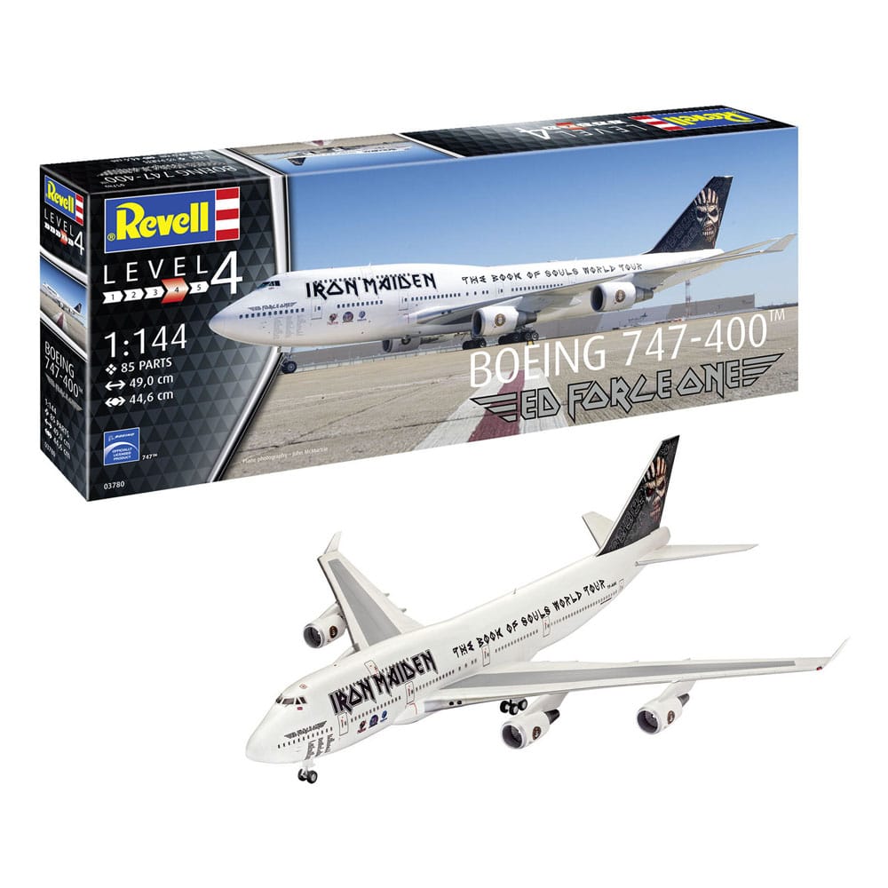 Iron Maiden Modellbausatz 1/144 Boeing 747-400 "Ed Force One" 49 cm