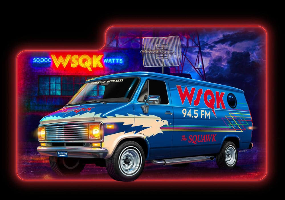 Stranger Things Modellbausatz 1/25 Squawk Van 21 cm