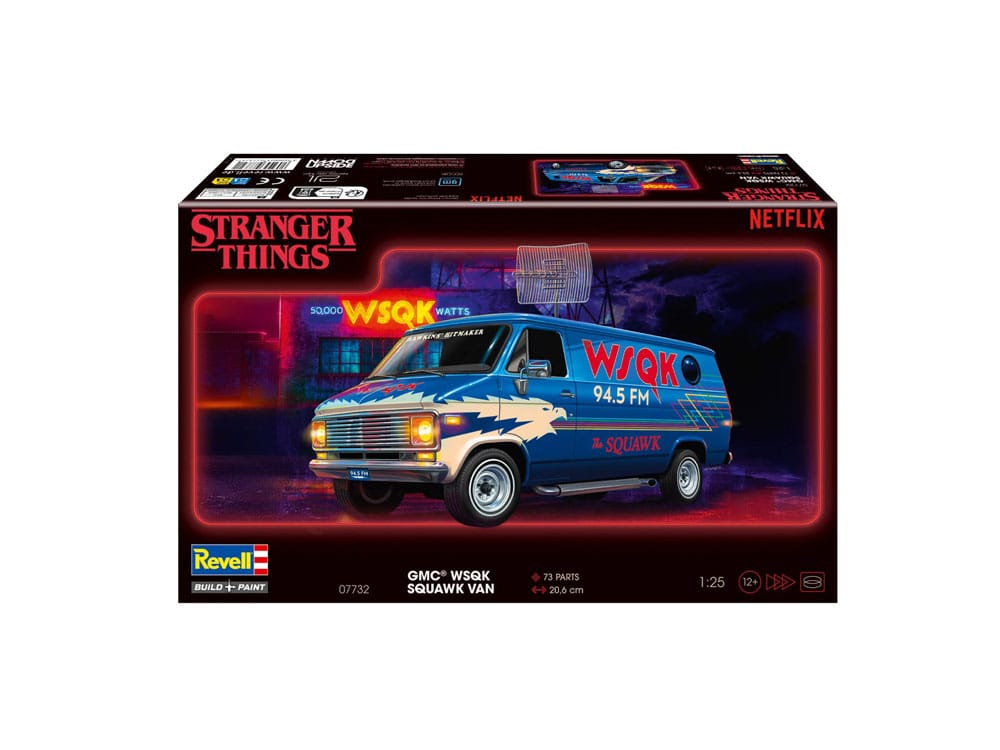Stranger Things Modellbausatz 1/25 Squawk Van 21 cm