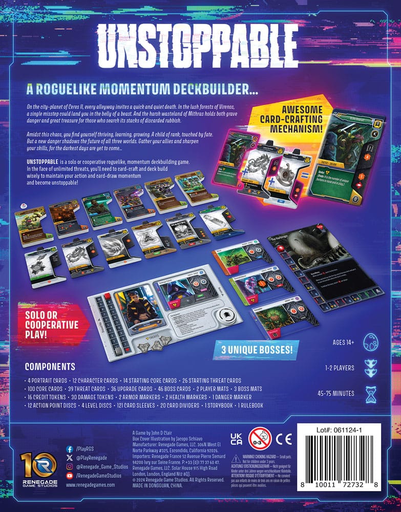 Unstoppable Kartenspiel *Englische Version*