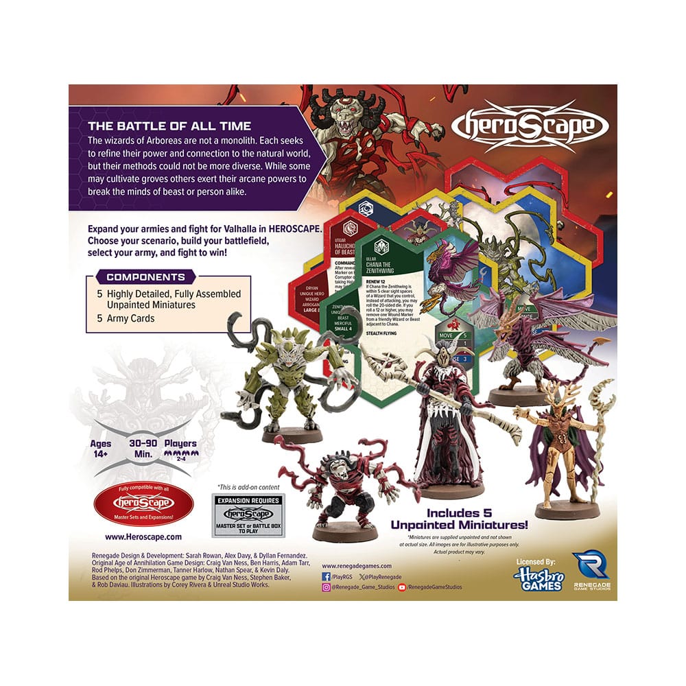 Heroscape Armeeerweiterung Embers of War: Heroes of Arboreas *Englische Version*