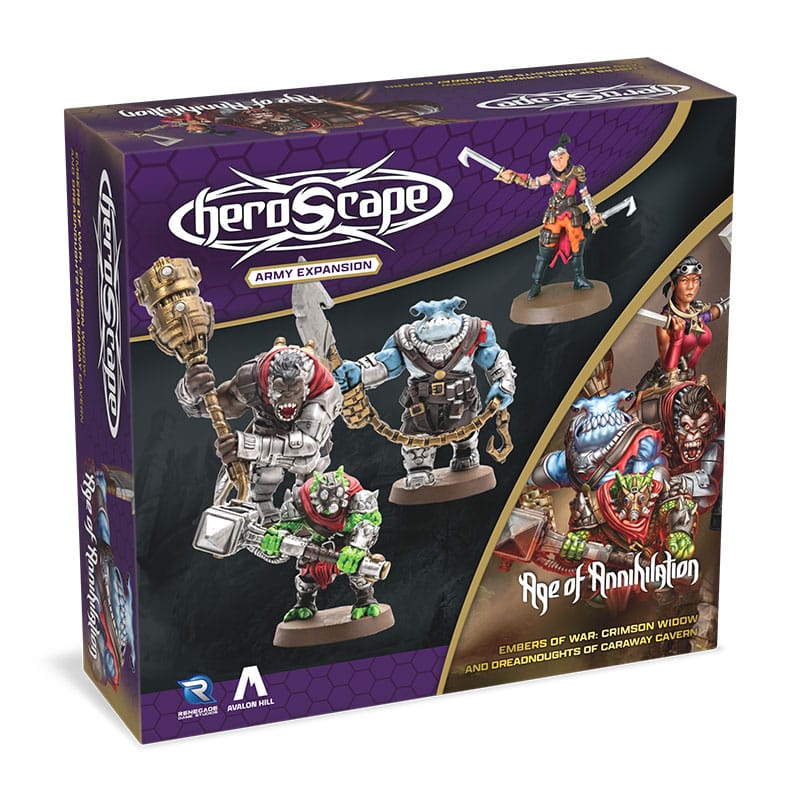 Heroscape Armeeerweiterung Embers of War: Crimson Widow & Dreadnoughts of Caraway Cavern *Englische Version*