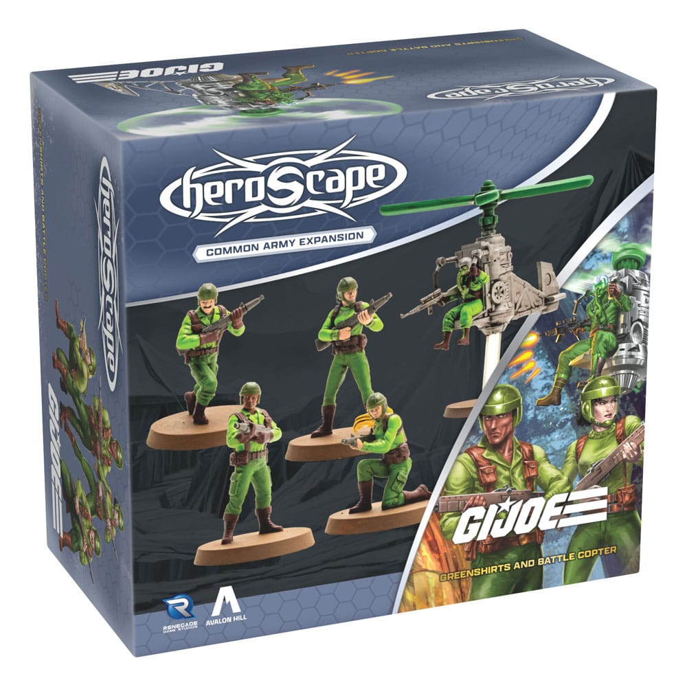 G.I.Joe Heroscape Armeeerweiterung Greenshirts & Battle Copter (Common) *Englische Version*