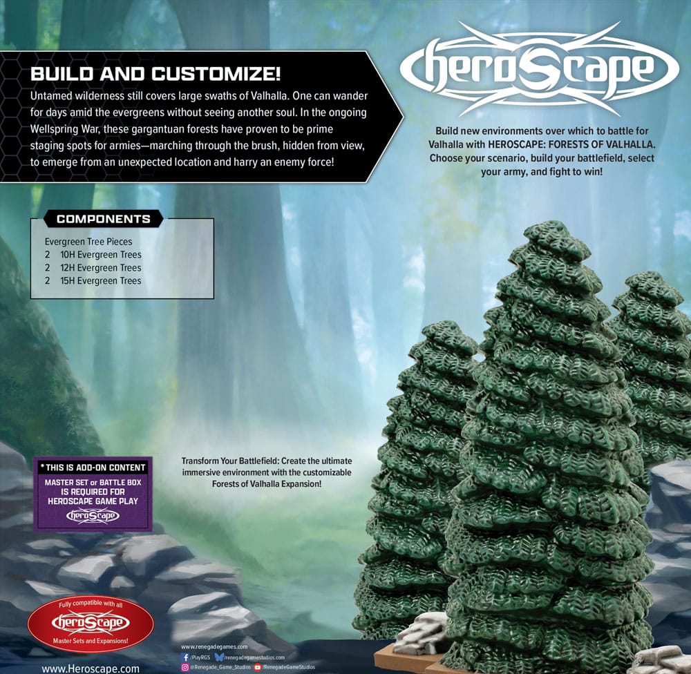 Heroscape Terrain-Erweiterung Forests of Valhalla *Englische Version*