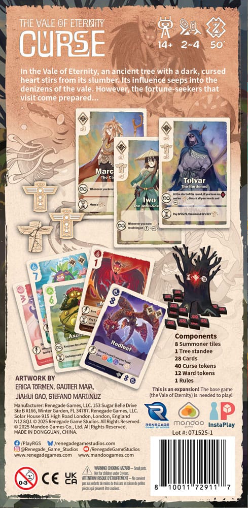 The Vale of Eternity Kartenspiel Expansion Curse *Englische Version*