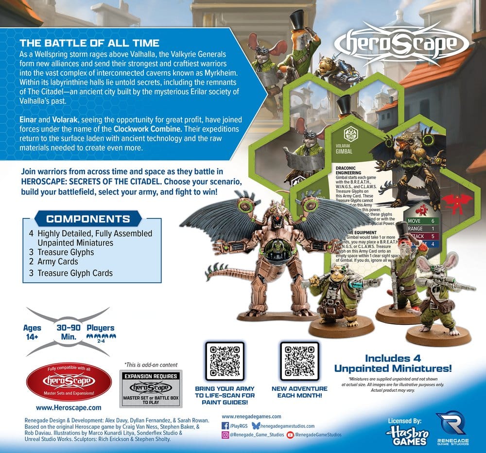 Heroscape Armeeerweiterung Clockwork Combine Research Expedition *Englische Version*