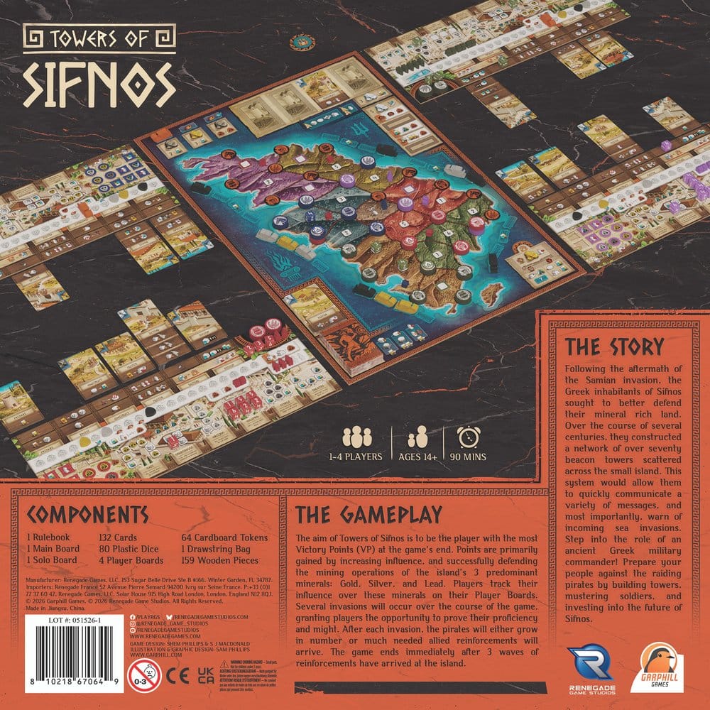 Towers of Sifnos Brettspiel *Englische Version*