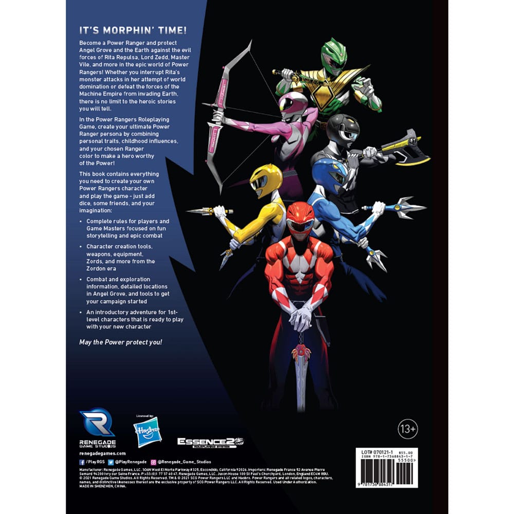 Power Rangers RPG Rulebook Core *Englische Version*
