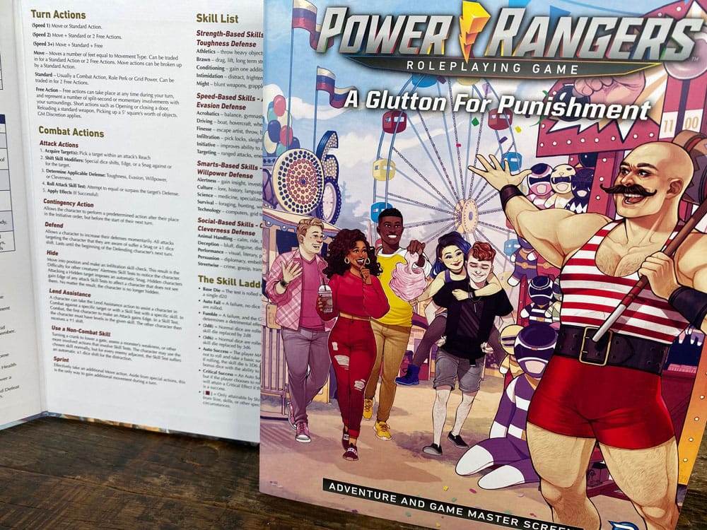 Power Rangers RPG Buch A Glutton for Punishment Adventure & GM Screen *Englische Version*