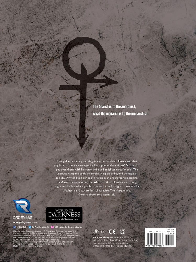 Vampire: The Masquerade 5th Edition RPG Buch Alma Maters Sourcebook *Englische Version*
