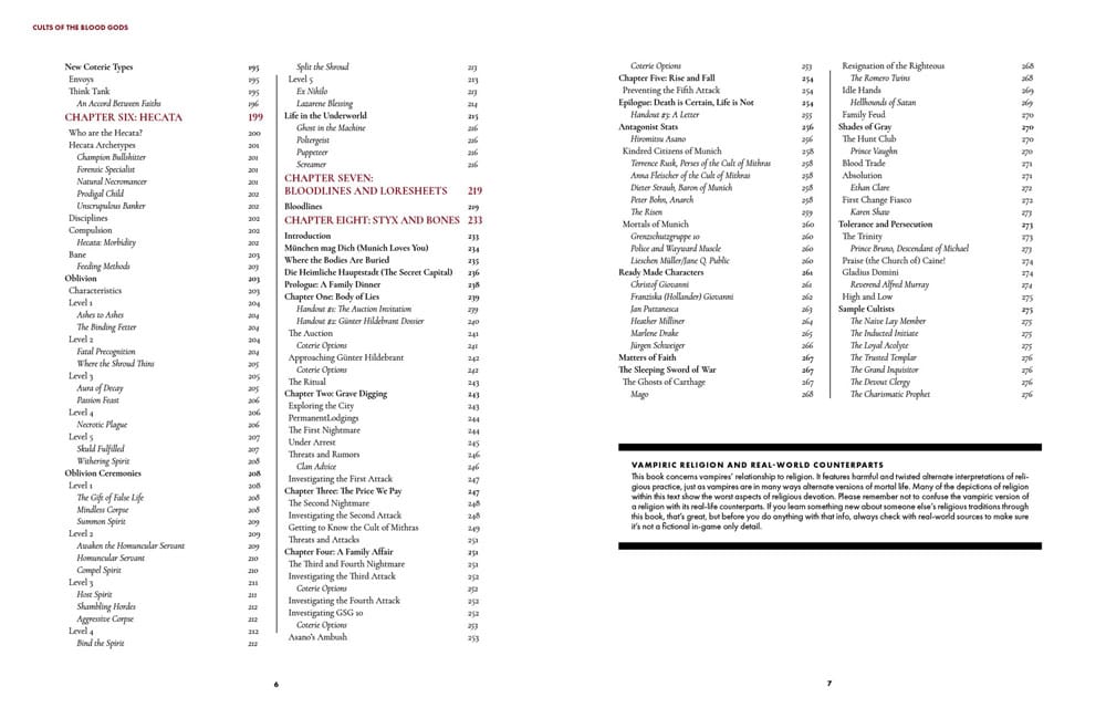 Vampire: The Masquerade 5th Edition RPG Buch Cults of the Blood Gods Sourcebook *Englische Version*