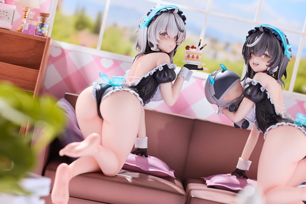 Snowbreak Containment Zone PVC Statuen 2er-Pack 1/6 Cherno & Meursault Apprentice Maid Ver. Deluxe Edition 19 cm