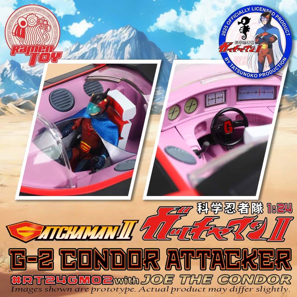 Gatchaman II Actionfigur Maßstab 1:24 G-2 Condor Attacker mit Joe the Condor