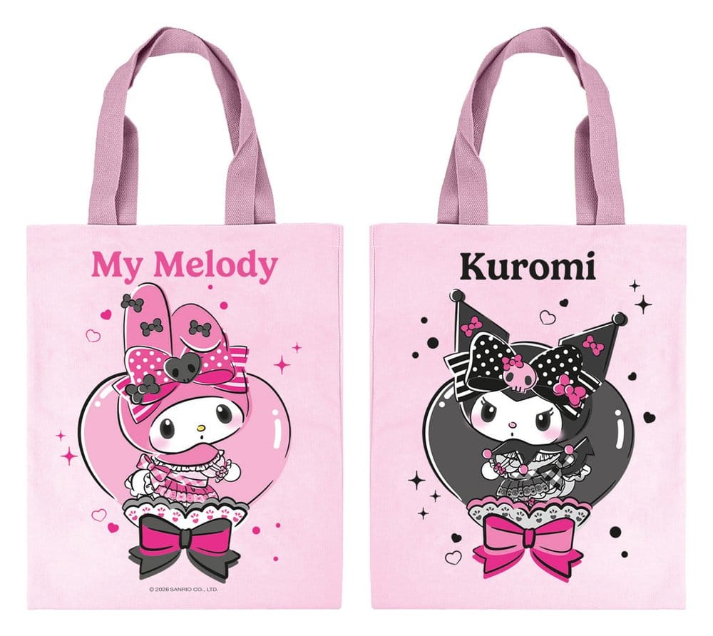 Sanrio Pink Black Party Series Tragetasche My Melody & Kuromi