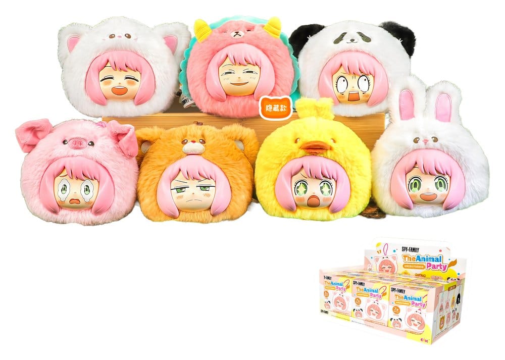 Spy x Family Vinyl Face Plüschanhänger Animal Party Plush Charms Series Blind Box 14 cm Display (6)
