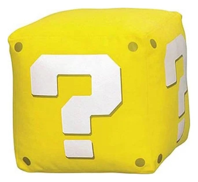 Super Mario Plüschfigur Fragezeichen 12 cm