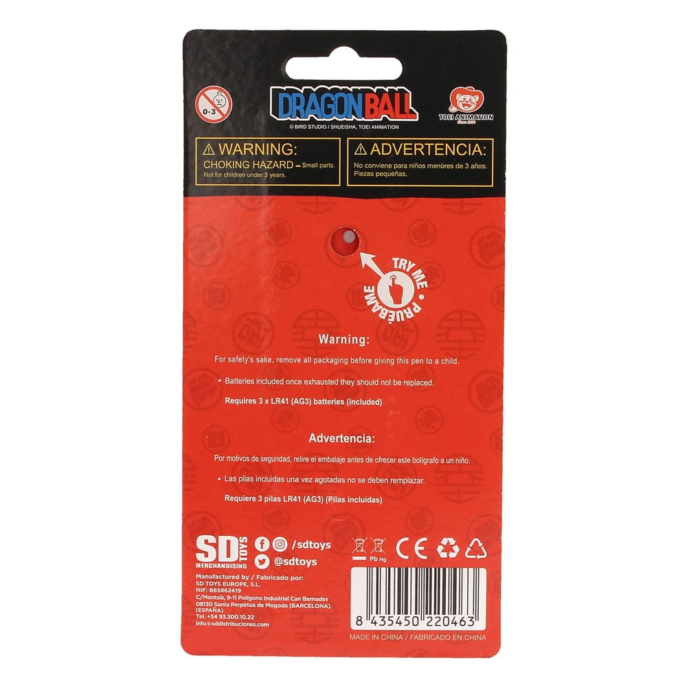 Dragon Ball Kugelschreiber mit Licht-Projektor Goku Kid