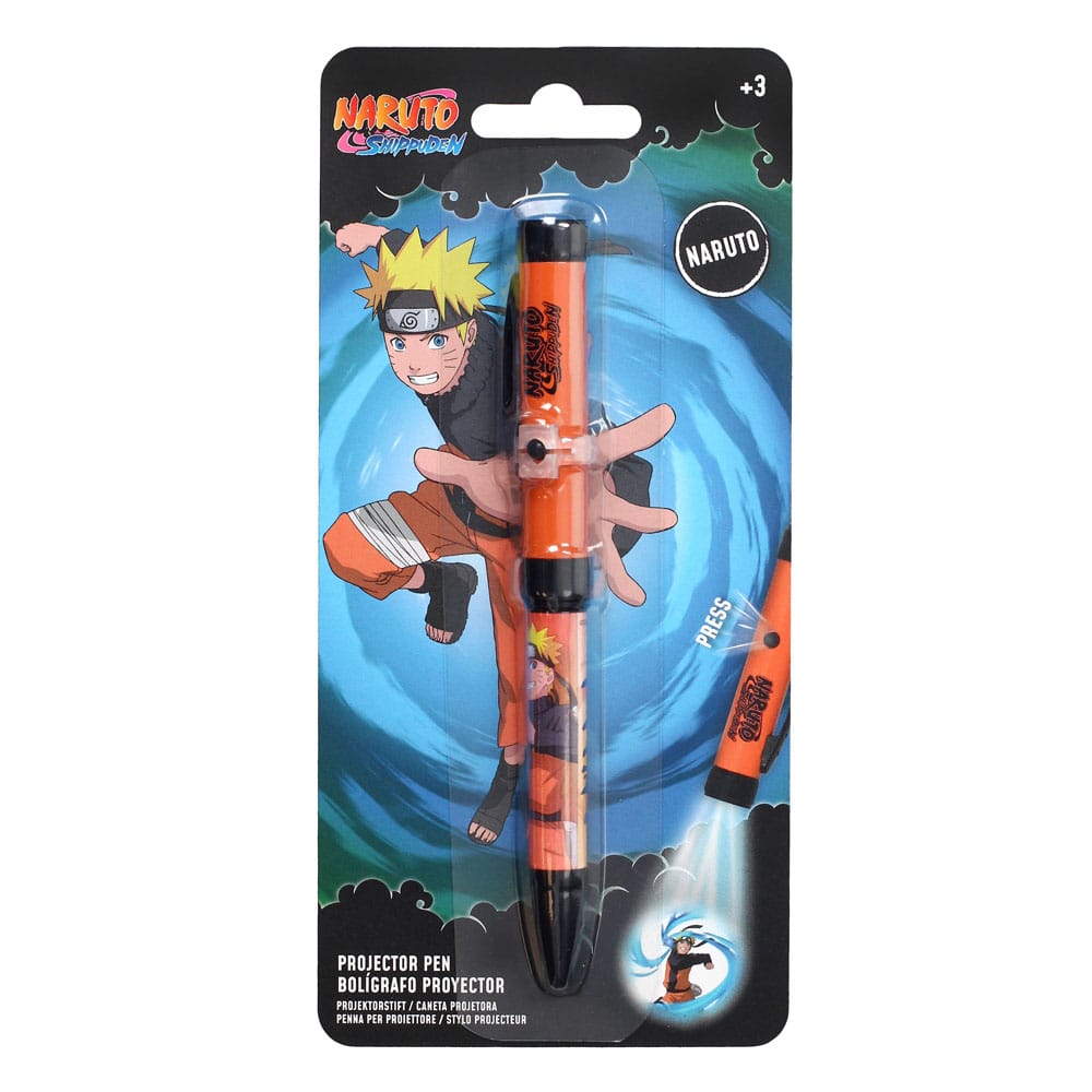 Naruto Shippuden Kugelschreiber mit Licht-Projektor Naruto