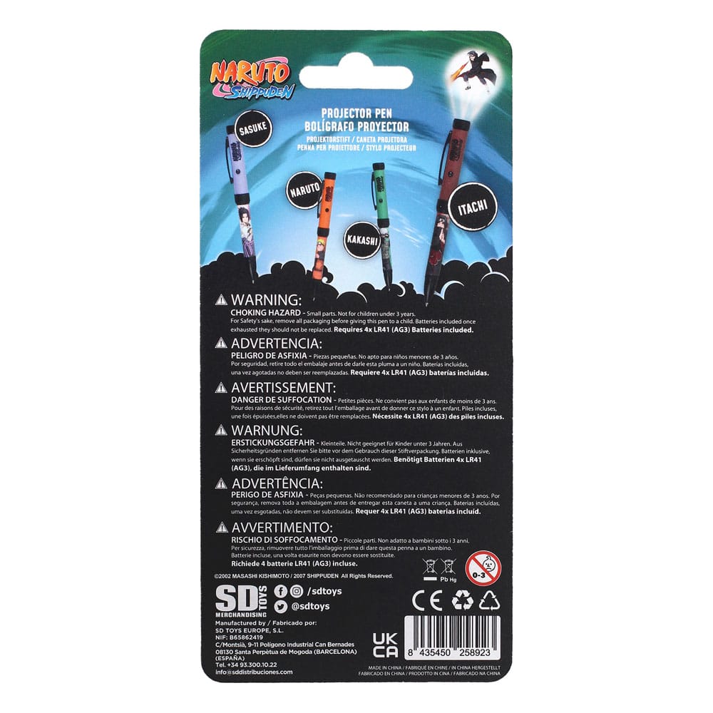 Naruto Shippuden Kugelschreiber mit Licht-Projektor Itachi