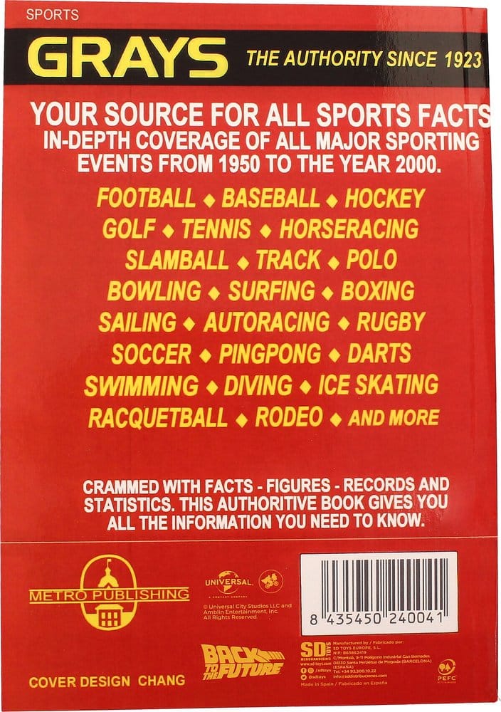 Zurück in die Zukunft Premium Notizbuch Sports Almanac