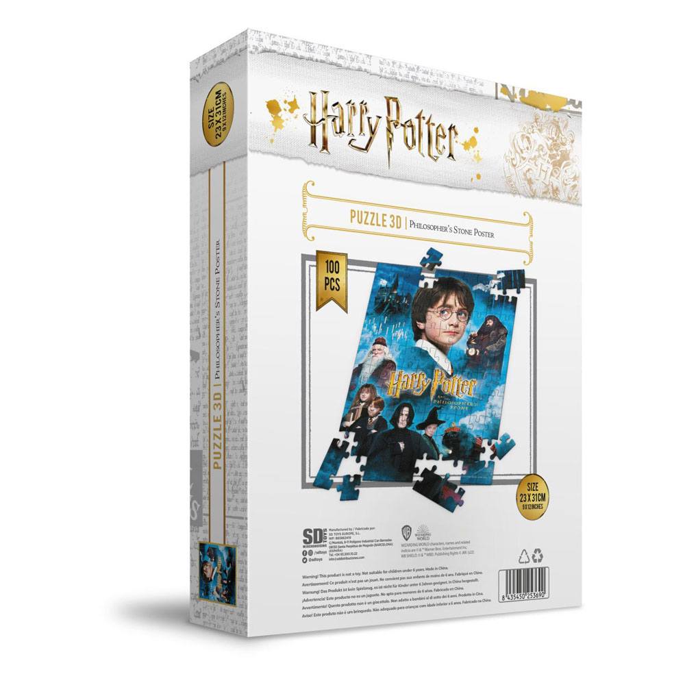 Harry Potter Puzzle mit 3D-Effekt Philosopher's Stone Poster (100 Teile)