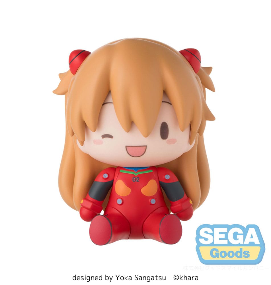 Evangelion: New Theatrical Edition Fuwa Petit Chibi Figur Asuka Plug Suit 8 cm