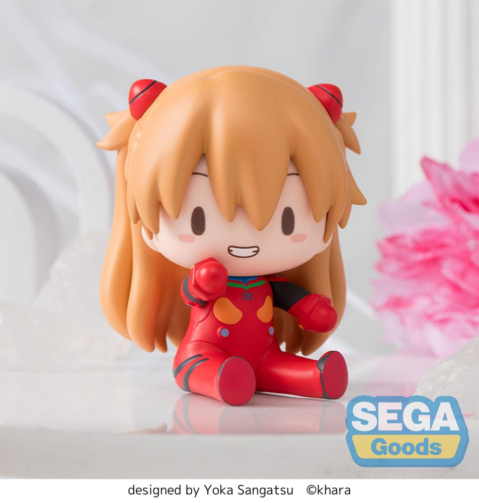 Evangelion: New Theatrical Edition Fuwa Petit Chibi Figur Asuka Plug Suit 8 cm