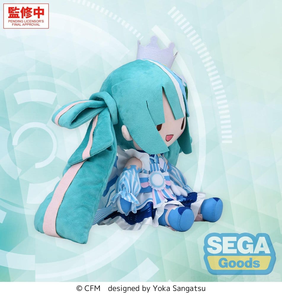 Character Vocal Series 01: Hatsune Miku Fuwa Petit Plüschfigur Hatsune Miku LAWSON 50th Anniversary Special LIVE L 30 cm