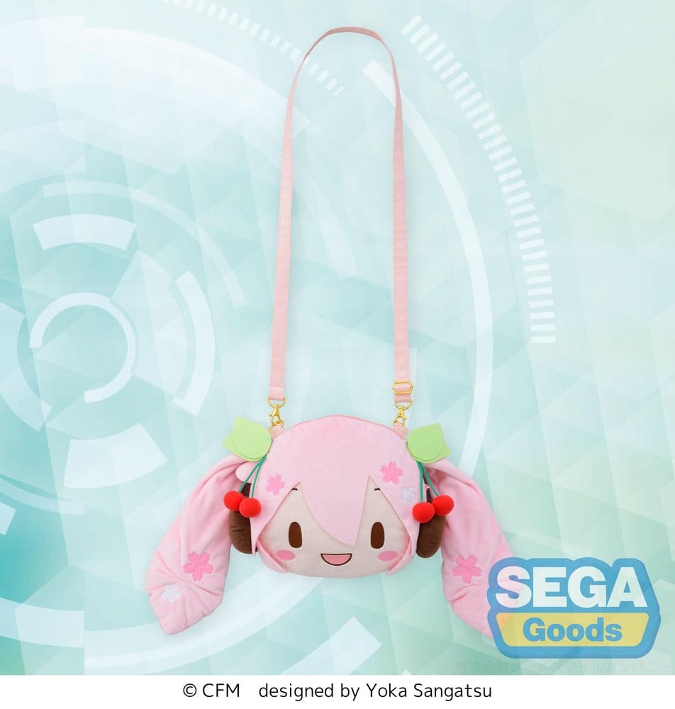 Character Vocal Series 01: Hatsune Miku fuwa petit Umhängetasche Sakura Miku Face (M)